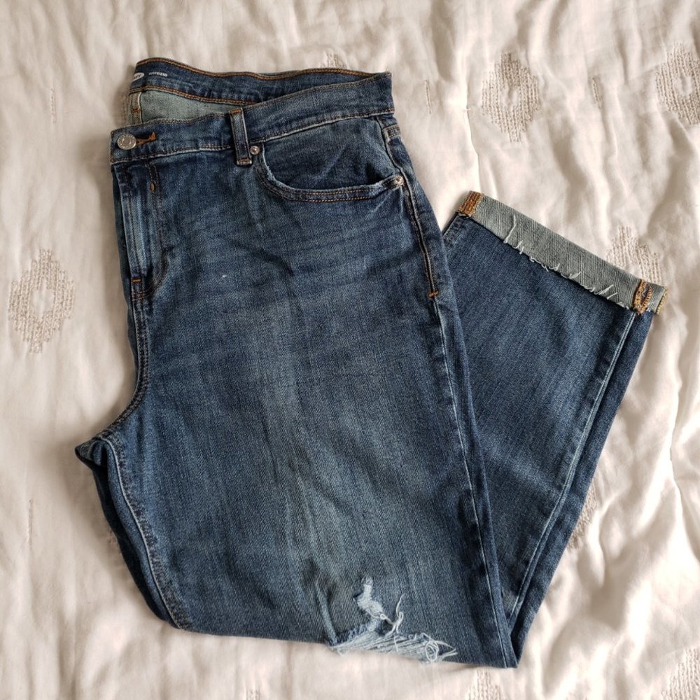 Old Navy Dark Wash Boyfriend Jeans